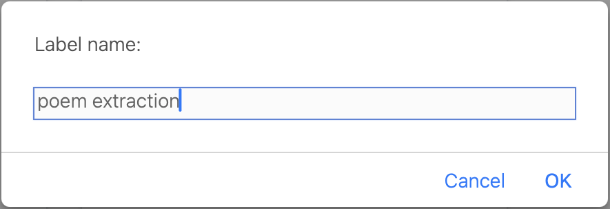 Create Label