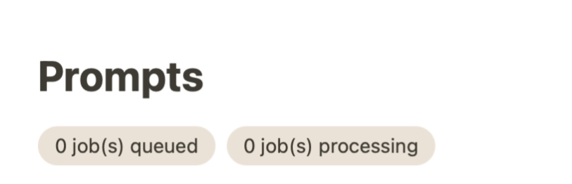 Jobs running