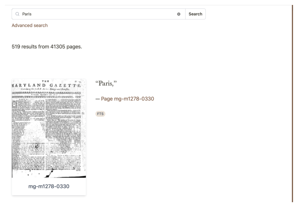 Search basic search