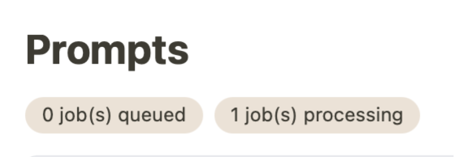 Job queue processing